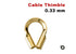Gold Filled Cable Thimbles, 1 Size (GF/755)